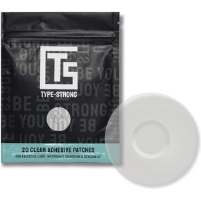 أغطية مستشعر TYPE STRONG Freestyle Libre 2، مقاومة للماء والعرق للبشرة الحساسة، رقع مستشعر CGM، رقعة قابلة للتنفس من أجل Freestyle Libre، Dexcom G7 وMedtronic، سهلة الاستخدام، 20 عبوة