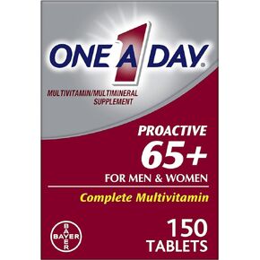 فيتامينات One a Day Proactive 65 Plus للرجال والنساء، 150 قرصًا (عبوة من قطعتين) من One-A-Day in Kuwait