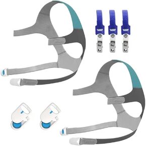 2Packs Replacement Headgear Compatible with F20 F30, Headgear Strap Supplies with Magnetic Headgear Clips and Hose Hanger in Kuwait