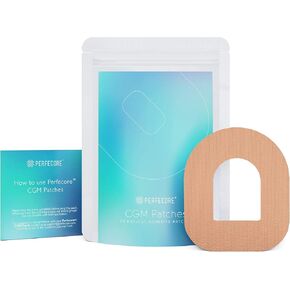 Perfecore Adhesive Bandage Patch Compatible w/Omnipod (30-Pack Set) – Waterproof, Sweatproof Continuous Glucose Monitor Sensor Cover Tape for Sensitive Skin – Diabetes and Diabetic Supplies – Nude in Saudi Arabia