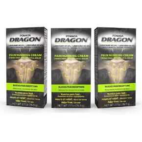 بومادا دراجون ماكس قوة، اختراق، سريع المفعول، آلام العضلات / تخفيف آلام التهاب المفاصل. 2.7 أونصة / 76 جرام. (حزمة من 3) in Kuwait