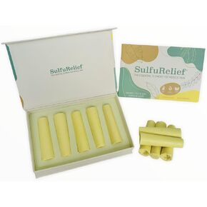 Sulfur Bars for Pain - Azufre en Barra- Sulphur Rods - Alternative Medicine Remedy for Muscle Recovery, Joint Pain, Blast of Wind, Cervical Pain, Neck Pain - 100% Natural Sulfur Sticks Qty. 5 in Saudi Arabia