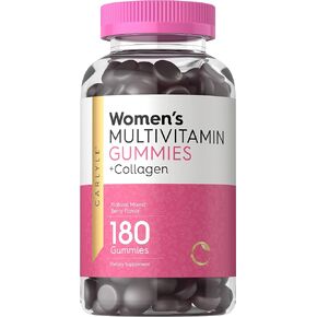 كارتيل فيتامينات متعددة للنساء | 180 قرص مضغ | نكهة التوت المختلطة | مع الكولاجين | مكمل غذائي غير معدل وراثيا وخالي من الغلوتين in Kuwait