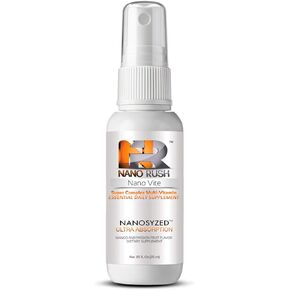 نانو راش سوبر كومبلكس متعدد الفيتامينات، رذاذ تحت اللسان مع تقنية النانو لامتصاص فوري وكامل بدون حبوب، نكهة المانجو وفاكهة العاطفة، 85 أونصة سائلة in Kuwait