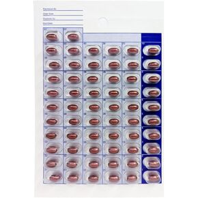 تغليف أقراص الدواء الصيدلانية لمدة 62 يومًا / شهرين، طي كتاب الختم البارد، لا حاجة إلى معدات إضافية (6 عبوات - 62 يومًا) in Kuwait