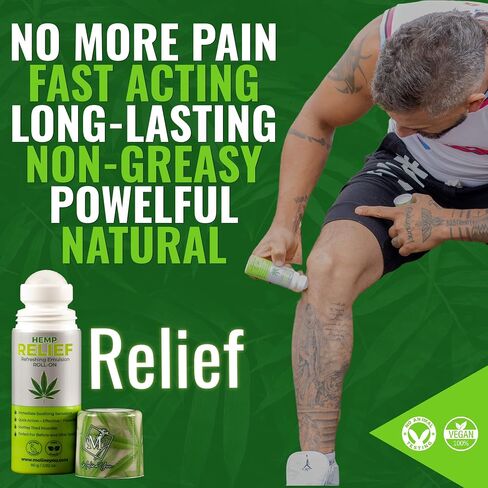 Moline You Natural Hemp Roll On، من أجل عدم راحة المفاصل والعضلات، والظهر والرقبة والركبة والكتفين والوركين. تركيبة تحتوي على مستخلص زيت القنب والأرنيكا والمنثول (لفة على 3 أونصة) in Saudi Arabia