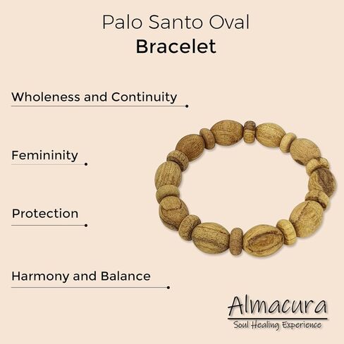 إكسسوارات حماية الماكورا بالو سانتو مصنوعة يدويًا في بيرو. الافراج عن التوتر الروحي والشفاء. تصميم مدروس للحماية والتأمل واليوجا والتطهير الروحي in Kuwait