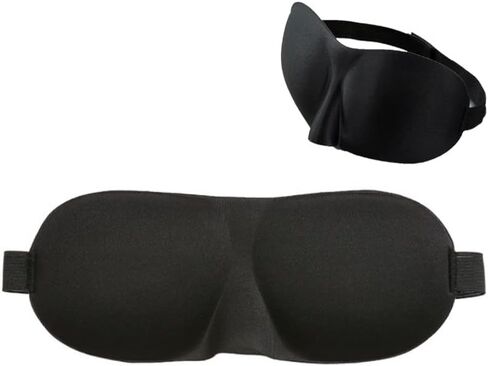 Sleep Mask for Woman Man, 100% Blackout 3D Eye Mask for Sleeping, Upgrade Contoured Blindfold Eye Cover with Adjustable Strap, Light Blocking Sleep Maks for Travel, Nap, Meditation in Saudi Arabia
