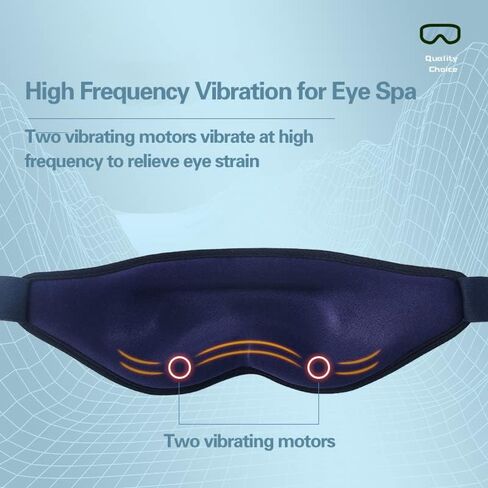 Heated Massage Eye Mask,45 Degree Thermostat Eye Massager,USB Rechargeable Eye Massager, Relax and Reduce Eye Fatigue Dark Circles Eye Bags Improve Sleep, Portable Eye Massager in Kuwait