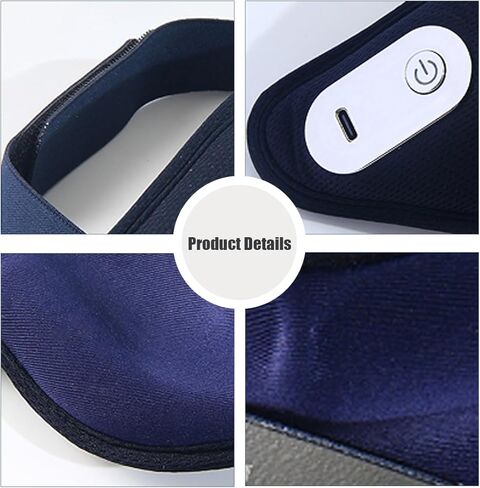 Heated Massage Eye Mask,45 Degree Thermostat Eye Massager,USB Rechargeable Eye Massager, Relax and Reduce Eye Fatigue Dark Circles Eye Bags Improve Sleep, Portable Eye Massager in Kuwait