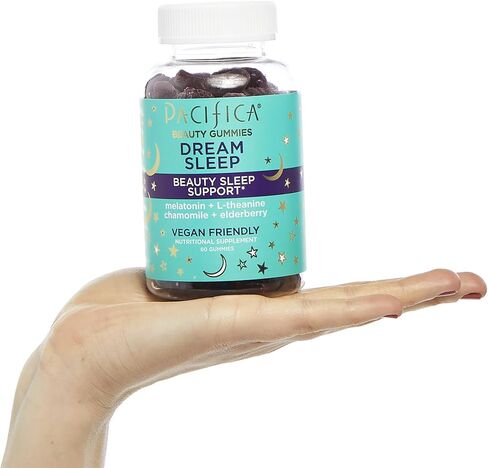 مكمل حلوى النوم من باسيفيكا بيوتي دريم سليب، قمح، فول الصويا + خالي من الغلوتين، الميلاتونين، إل-ثيانين، بابونج + إلدربيري، نباتي ولم يتم الإساءة إلى الحيوانات لتصنيعه، أرجواني، 60 قطعة، عبوة من 2 in Kuwait