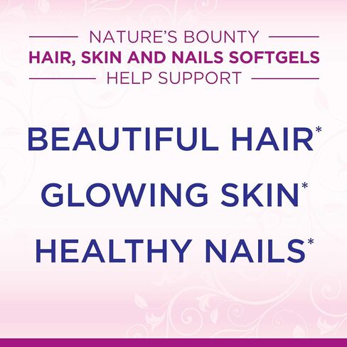 Nature's Bounty Optimal Solutions Hair Skin & Nails Extra Strength Softgels, 150 Count (Pack of 1) Package may vary in Saudi Arabia