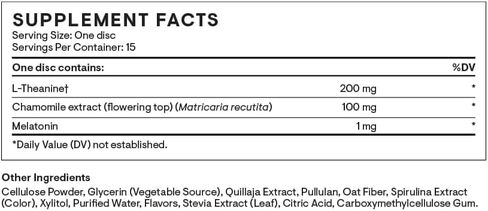 قرص ثورن سليب + قرص مكمل قابل للذوبان - البابونج، إل-ثيانين والميلاتونين لنوم عميق ومريح - 15 حصة in Kuwait