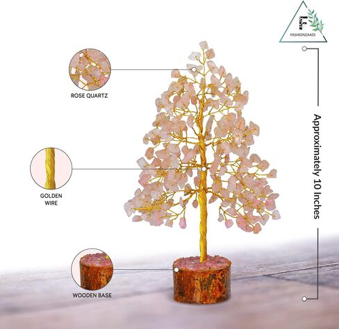 FASHIONZAADI Amethyst Crystal Tree - Amethyst Crystals - Tree of Life Decor - Amethyst Gift - Home Goods Decor - Feng Shui Money Tree - Artificial Bonsai Tree in Kuwait