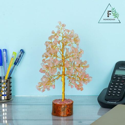 FASHIONZAADI Amethyst Crystal Tree - Amethyst Crystals - Tree of Life Decor - Amethyst Gift - Home Goods Decor - Feng Shui Money Tree - Artificial Bonsai Tree in Kuwait