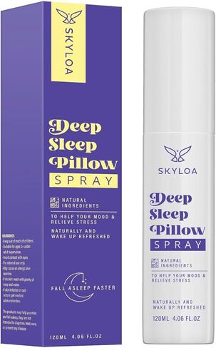 Skyloa Deep Sleep Pillow Spray: Natural Sleep Rest Aid with Lavender for Relaxation 120ml, 4 fl oz in Kuwait