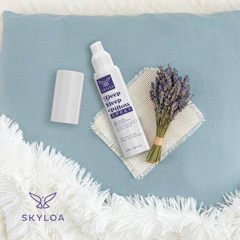 Skyloa Deep Sleep Pillow Spray: Natural Sleep Rest Aid with Lavender for Relaxation 120ml, 4 fl oz in Kuwait