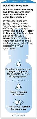 blink Gel Tears Lubricating Eye Drops 10 mL (Pack of 3) in Kuwait