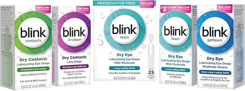 blink Gel Tears Lubricating Eye Drops 10 mL (Pack of 3) in Kuwait