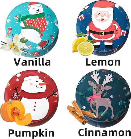 Christmas Scented Candles Gifts for Women - Soy Candles for Home Scented Aromatherapy Candle,120H Burning,Ideal for Meditation Yoga Bath SPA Relaxation（4PCS） in Saudi Arabia