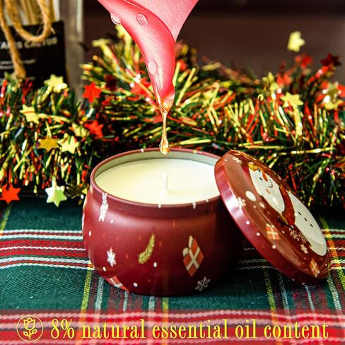 Christmas Scented Candles Gifts for Women - Soy Candles for Home Scented Aromatherapy Candle,120H Burning,Ideal for Meditation Yoga Bath SPA Relaxation（4PCS） in Saudi Arabia