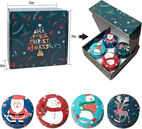 Christmas Scented Candles Gifts for Women - Soy Candles for Home Scented Aromatherapy Candle,120H Burning,Ideal for Meditation Yoga Bath SPA Relaxation（4PCS） in Saudi Arabia