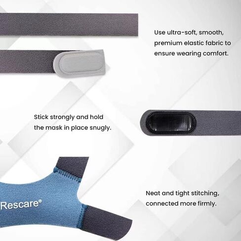 2Packs Replacement Headgear Compatible with F20 F30, Headgear Strap Supplies with Magnetic Headgear Clips and Hose Hanger in Kuwait