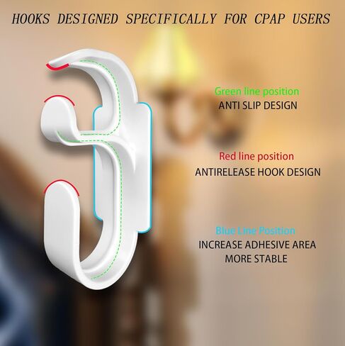 خطاف خرطوم Cpap وفرشاة خرطوم Cpap تحافظ على لوازم Cpap نظيفة ومرتبة - حامل أنبوب Cpap أنبوب Cpap فرشاة تنظيف مرنة وفرشاة تنظيف قناع - مجموعة تنظيف تخزين Cpap مناسبة لك (أبيض) in Kuwait