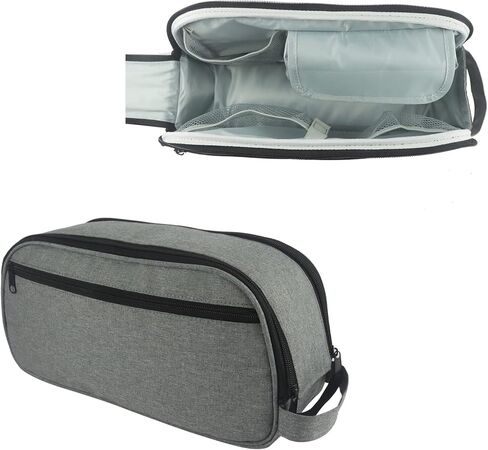 Travel Carrying Bag Compatible for ResMed AirMini CPAP Machine and Accessories,Qozabualy CPAP Supplies Carrying Case,Portable Tool Pouch for Men,CPAP Storage Bag for Home and Travel Use,Bag Only,Grey in Kuwait