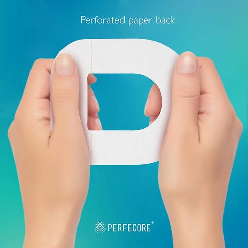 Perfecore Adhesive Bandage Patch Compatible w/Omnipod (30-Pack Set) – Waterproof, Sweatproof Continuous Glucose Monitor Sensor Cover Tape for Sensitive Skin – Diabetes and Diabetic Supplies – Nude in Saudi Arabia