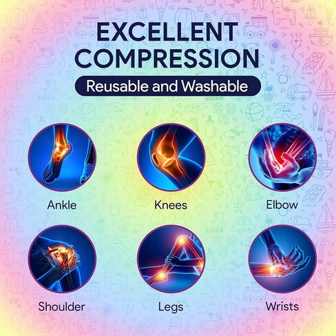 Elastic Bandage Wrap with Self Closure - 3" x 180" Compression Sports Wrap - 2 Breathable and Moisture Resistant Elasticated Medical Wrap Bandages for Foot, Leg, Arm, and Body Sprains in Kuwait