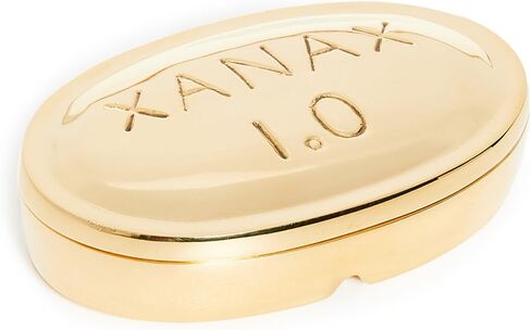 Jonathan Adler Brass Pill Box, Gold, One Size in Saudi Arabia