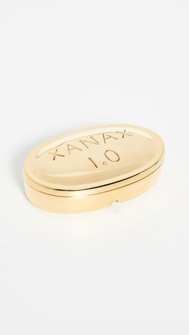 Jonathan Adler Brass Pill Box, Gold, One Size in Saudi Arabia