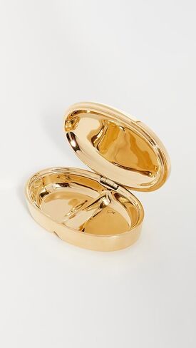 Jonathan Adler Brass Pill Box, Gold, One Size in Saudi Arabia