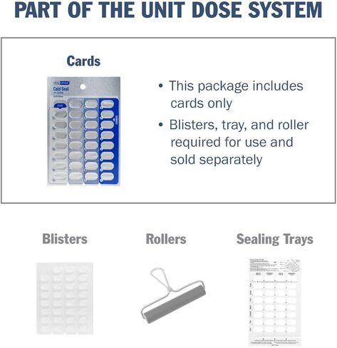EZY DOSE Unit Dose Roller & Brayer for Pill, Medicine, Vitamin Organizer, 5.75 Inches Wide, Use with Cold Seal System Planner in Saudi Arabia