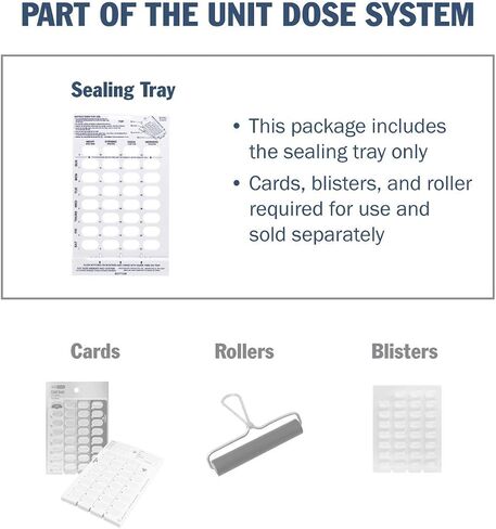 EZY DOSE Unit Dose Roller & Brayer for Pill, Medicine, Vitamin Organizer, 5.75 Inches Wide, Use with Cold Seal System Planner in Saudi Arabia