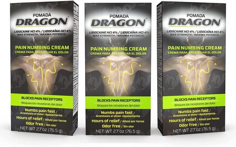 بومادا دراجون ماكس قوة، اختراق، سريع المفعول، آلام العضلات / تخفيف آلام التهاب المفاصل. 2.7 أونصة / 76 جرام. (حزمة من 3) in Kuwait