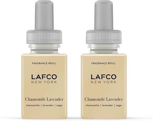 LAFCO New York Pura Smart Device Refill, Champagne - Pack of 2 - Vial Delivers Up to 2 Weeks of Fragrance Life - Made in The USA in Kuwait