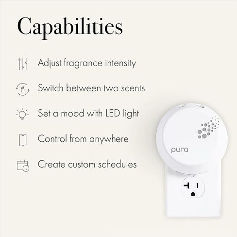 LAFCO New York Pura Smart Device Refill, Champagne - Pack of 2 - Vial Delivers Up to 2 Weeks of Fragrance Life - Made in The USA in Kuwait