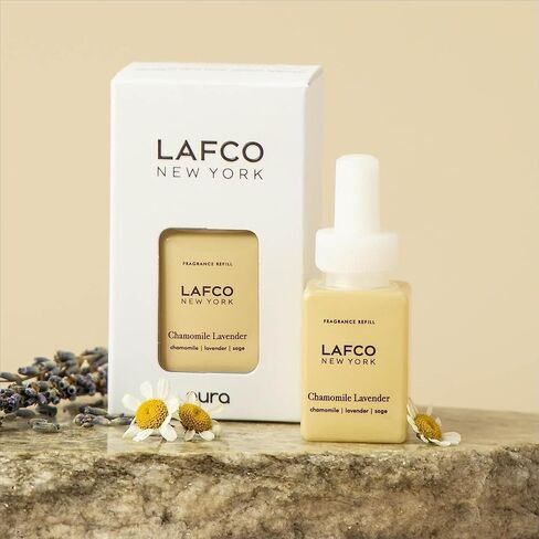 LAFCO New York Pura Smart Device Refill, Champagne - Pack of 2 - Vial Delivers Up to 2 Weeks of Fragrance Life - Made in The USA in Kuwait