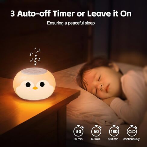 جهاز صوت ريتشر بيبي، 8+1 ضوء ليلي، ضوء متدرج، 20 صوتًا مهدئًا، قفل للأطفال، مهدئ للضوضاء البيضاء، تهويدة لغرفة الأطفال، مؤقت نوم 30/60/180 دقيقة، غرفة نوم الأطفال الصغار والأطفال، محمول (قطة) in Kuwait