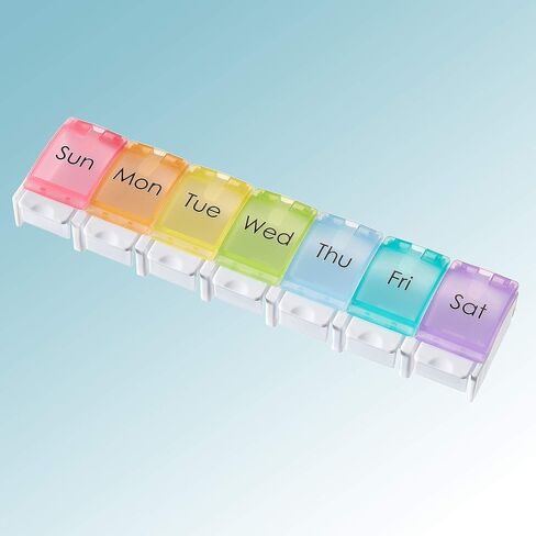 منظم حبوب الدواء بزر ضغط من برايميد - تذكير دواء مرمّز في أسبوع واحد in Kuwait