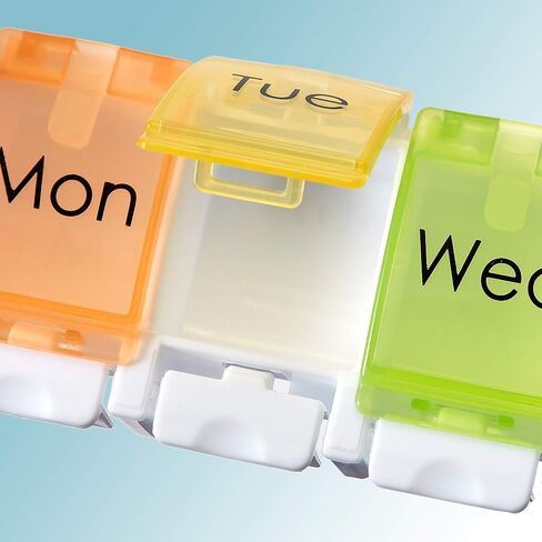 منظم حبوب الدواء بزر ضغط من برايميد - تذكير دواء مرمّز في أسبوع واحد in Kuwait