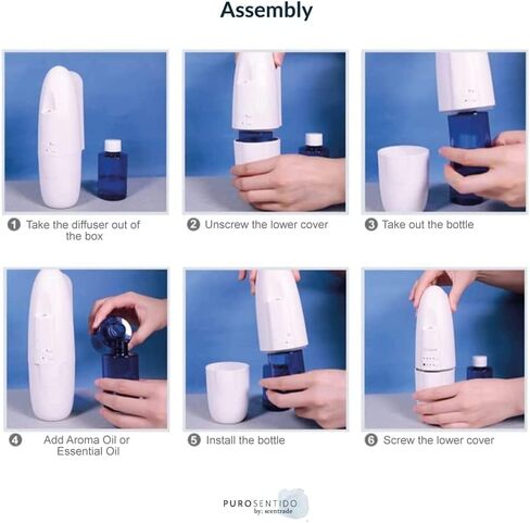 PuroSentido بواسطة: Scentrade، Allegro Aroma Diffuser، ناشر الزيوت العطرية بدون ماء، ناشر الروائح بدون ماء للمنزل، ناشر بلوتوث، ناشر محمول، ناشر للزيوت العطرية in Saudi Arabia