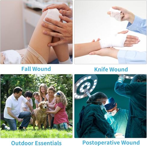 Emergency Wound Closure Zippers, 4 Pcs Zip Stitch Sutures Butterfly Bandaids, Repair Wounds Without Stitches, Great for Outdoor Activities, Quick Clot -Emergency Wound Closures Device in Kuwait