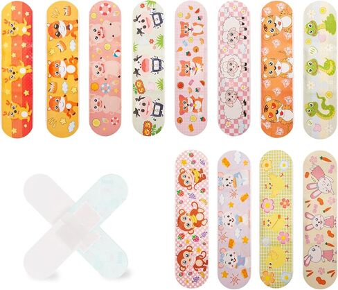 120 قطعة من ضمادات الأطفال، ضمادات كرتونية لطيفة، ضمادات مرنة لاصقة ملونة، ضمادات مقاومة للماء قابلة للتنفس، تحمي الخدوش والجروح للفتيات والأولاد والأطفال الصغار in Kuwait