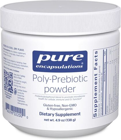 Pure Encapsulations Poly-Prebiotic Powder | Targets Akkermansia Muciniphila to Support GI Barrier Function | 4.9 Ounces in Saudi Arabia