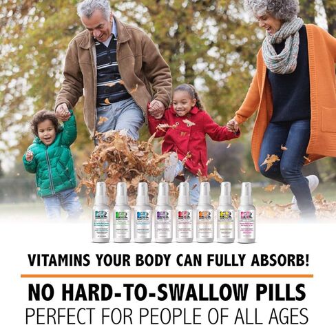 نانو راش سوبر كومبلكس متعدد الفيتامينات، رذاذ تحت اللسان مع تقنية النانو لامتصاص فوري وكامل بدون حبوب، نكهة المانجو وفاكهة العاطفة، 85 أونصة سائلة in Kuwait