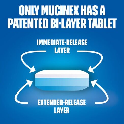 Mucinex Maximum Strength 12-Hour Chest Congestion Expectorant Tablets, 14 ct in Saudi Arabia