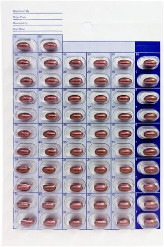 تغليف أقراص الدواء الصيدلانية لمدة 62 يومًا / شهرين، طي كتاب الختم البارد، لا حاجة إلى معدات إضافية (6 عبوات - 62 يومًا) in Kuwait